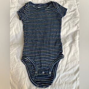 Carter's Striped Bodysuit in Navy and Yellow